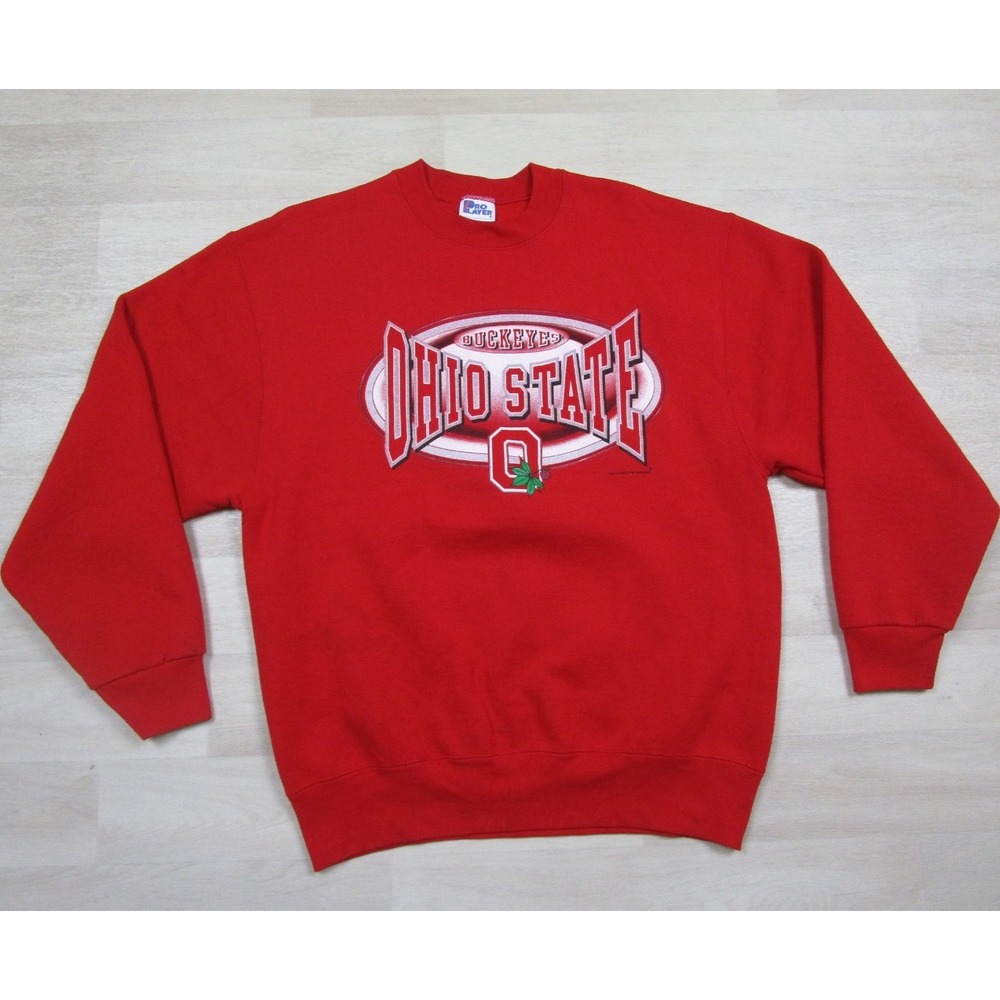 Vintage 90s Ohio State Buckeyes Crew Neck Sweatshirt Men's (L) Pro Player USA